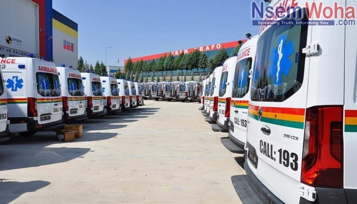 The ambulances arrived in the country on Tuesday
