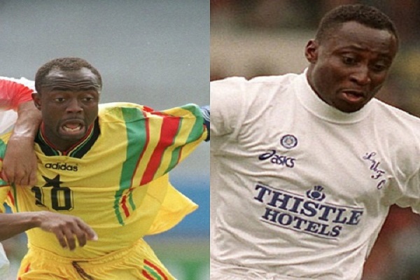 Ghanaian duo Abedi Pele and Anthony Yeboah