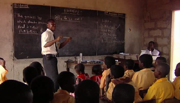 A teacher in a classroom (file photo)