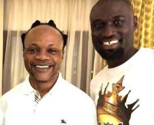 Daddy Lumba (left) in a pose with Roman Fada