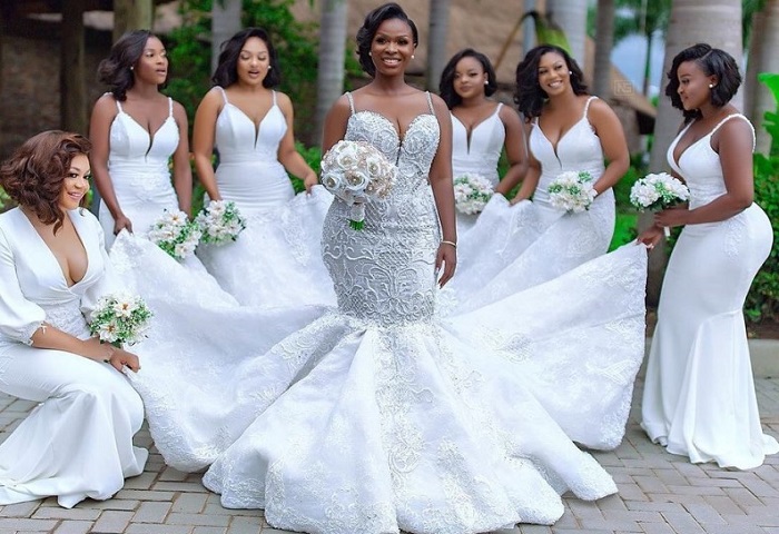 File Photo of a bride and her maids