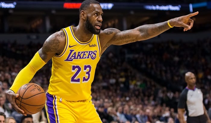 LeBron James has been listed as out by the Lakers ahead of their game against the Nuggets