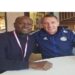 Ghana coach Charles Akonnor (left) with Brendan Rogers