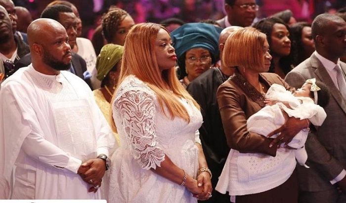Sinach and husband dedicate their baby to God