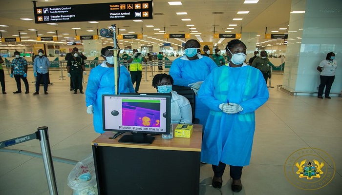 Some officials at the Kotoka International Airport