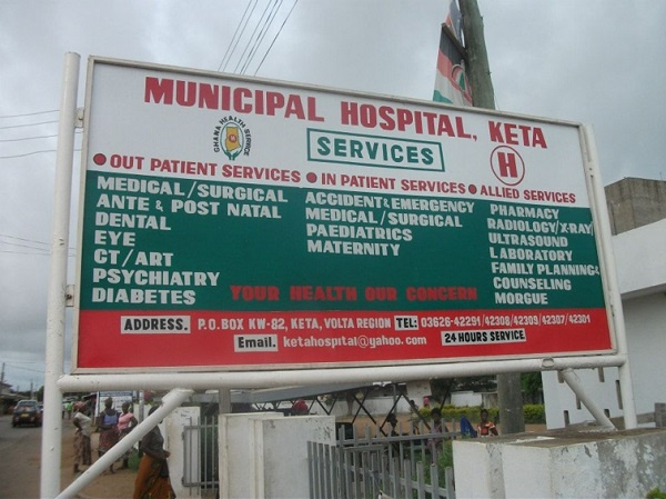 The patient is currently on admission at the Keta Municipal Hospital