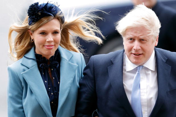 Carrie Symonds and Prime Minister Boris Johnson attend the Commonwealth Day Service in March 2020.Getty Images