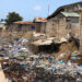 A portion of the bridge has been turned into a refuse dump by some residents| Ghanaweb