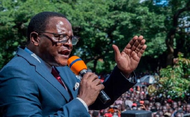 Malawi's opposition leader Lazarus Chakwera