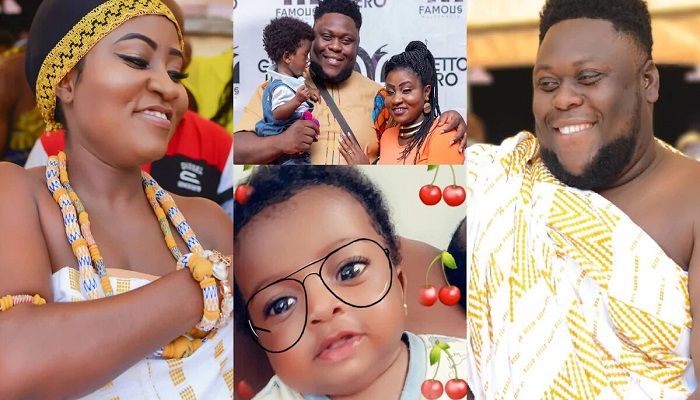 Ghanaian actor, Oteele with wife and daughter