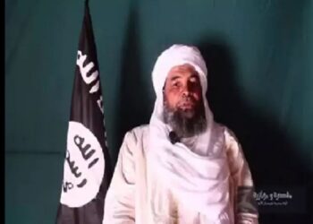 An image grab from a June 2016 video released by the Islamist group Ansar Dine shows Iyad Ag Ghaly