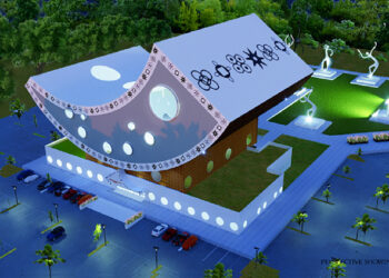 An artist impression of the Pan-African Heritage World Museum