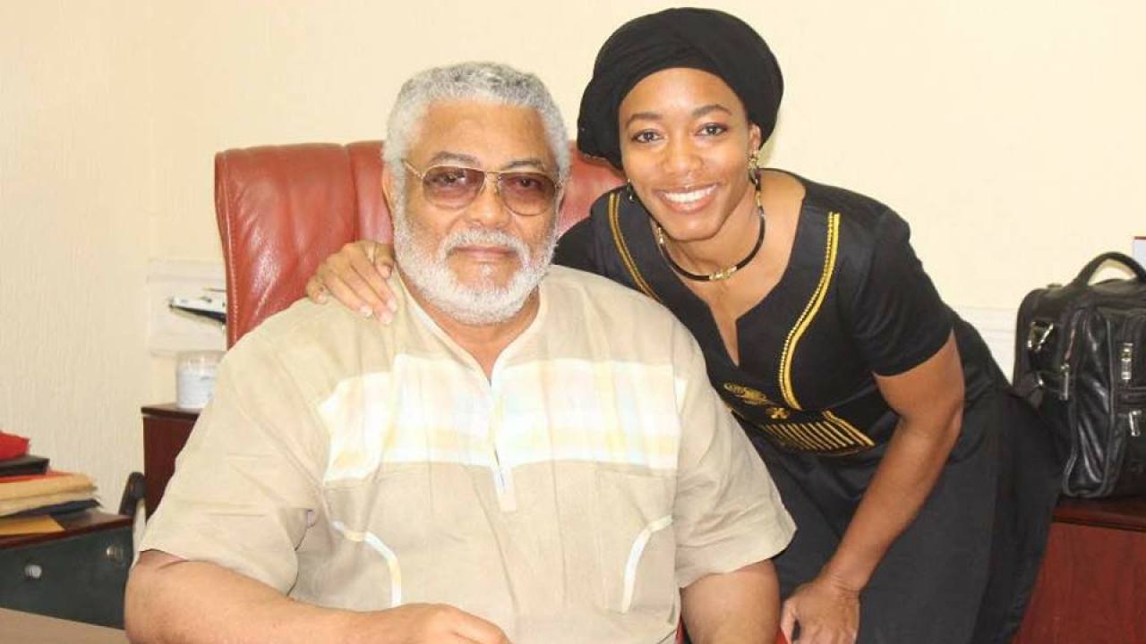 Dr. Zanetor Agyeman with her late father Jerry Rawlings. www.theexchange.africa