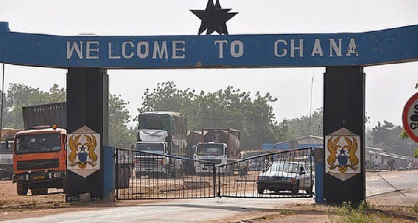 File photo of a Ghana border point