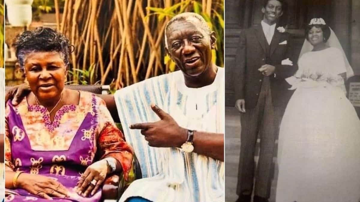 60 Years of Marriage; How Former Ghanaian President John Kufour Met His  Wife Theresa