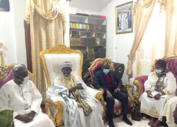 Members of the National Peace Council with the National Chief Imam