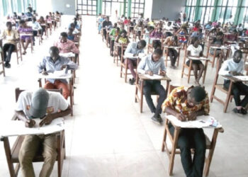 Teachers writing the Licensure Exams