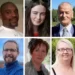 Top row left to right: Shauna Flanagan Garwe and her father Robert Garwe, Leona Harper, Hugh Kelly, Jessica Gallagher. Bottom row left to right: Martin McGill, James O'Flaherty, Martina Martin, Catherine O'Donnell and son James Monaghan