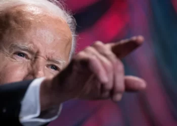 US President Joe Biden (L) spoke to supporters in New York where he warned of the renewed threat of nuclear conflict MANDEL NGAN AFP