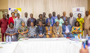 Officials from Accra-East ECG and MMDCEs from Accra East operational area