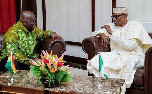 President Akufo-Addo and Nigerian counterpart Muhammadu Buhari | File photo