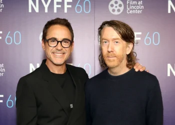 Robert Downey Jr. and Chris Smith attend the “Sr.” New York Film Festival premiere screening