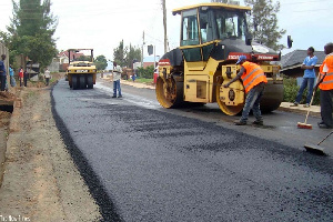 Ongoing maintenance works on the Teshie Tsui Bleoo and Fertiliser roads in Accra