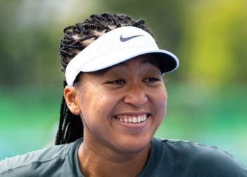 Naomi Osaka, pictured in September, has announced she is pregnant