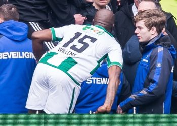 Jetro Willems was struck as he tried to calm Groningen supporters