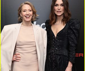 NEW YORK, NEW YORK - MARCH 14:  Carrie Coon and Keira Knightley attend the 20th Century Studios' "Boston Strangler" New York Screening at Museum of Modern Art on March 14, 2023 in New York City. (Photo by Dimitrios Kambouris/Getty Images)