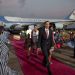 Obama arrives in Accra with his wife Michelle and daughters Sasha and Malia