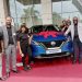 Mr Kabbara (2nd left) with some staff members pose with the latest Nissan Qashqai