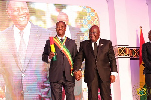President Akufo-Addo and Ivorian counterpart Alassane Ouattara
