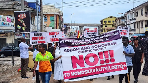 The group marched through the principal streets of the Western Region