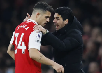 Xhaka was brought back in from the Arsenal cold / IAN KINGTON/GettyImages