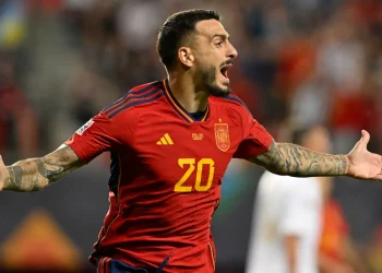 Joselu booked Spain's place in the final / JOHN THYS/GettyImages