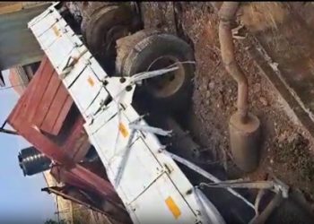 Scene of the crash at Mallam-Kasoa