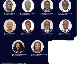 The 10 members who make up the independent directors of the Bank of Ghana