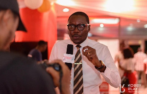 Arnold Asamoah-Baidoo is an entertainment journalist. Credit: Kobby Blay