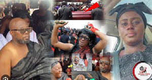 Some scenes captured at the funeral grounds