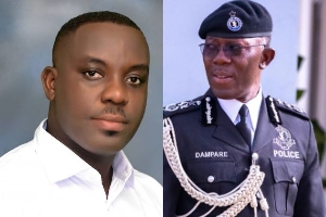 Security policy expert, Anthony Acquaye (L); IGP, Dr. George Akuffo Dampare (R)