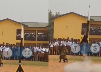 Rocket launch by Adanwomase Senior High School