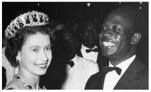 Osagyefo Dr. Kwame Nkrumah and Queen Elizabeth II