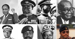 Some past leaders of Ghana