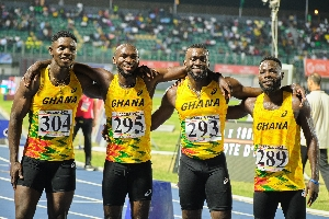 Team Ghana - Hammond Solomon, Benjamin Azamati Joseph Paul Amoah, and Edwin Gadayi (L-R)