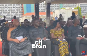 Screenshot from the tent Akufo-Addo snubbed | L-R - Agyarko, Alan and wife, Kennedy Agyapong